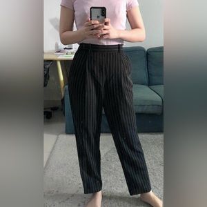 GU by Uniqlo Navy Pinstripe Pants Size S
